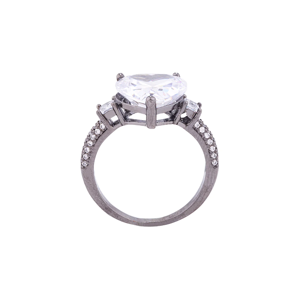 Casual Style Zircon Gems Ring - Image 4