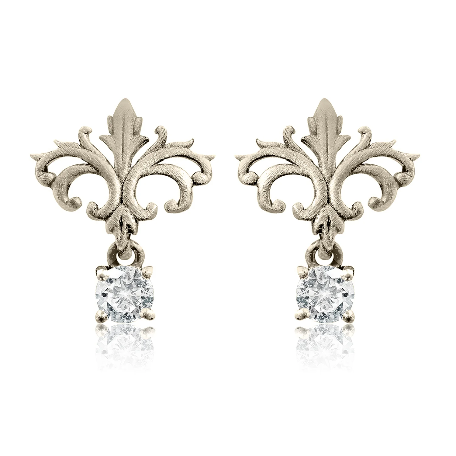 Cave Chronicles 925 Sterling Silver Blossom Fresco Stud Earrings - Image 5