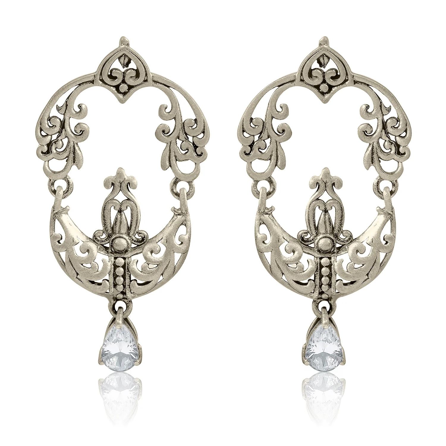 Cave Chronicles 925 Sterling Silver Celestial Vine Dangle Earrings - Image 4