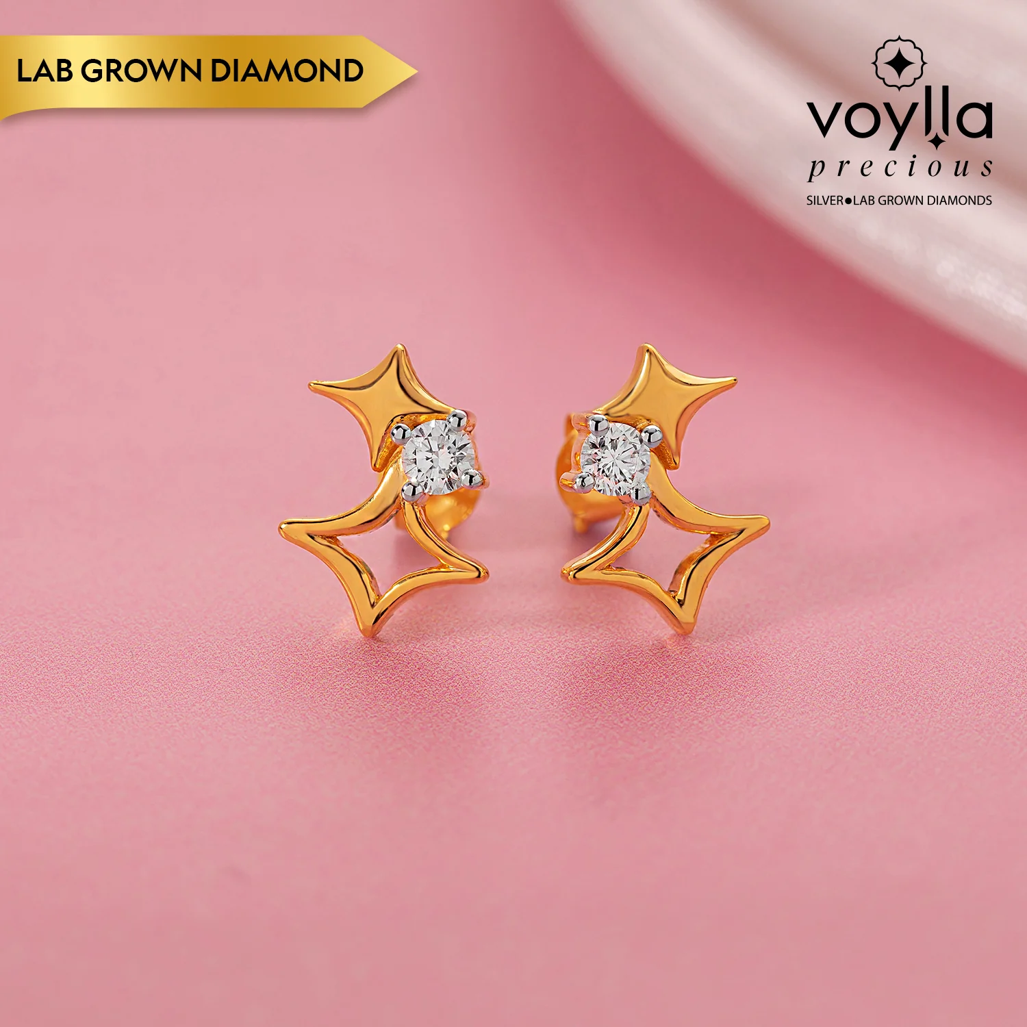 Celestia Lab-Grown Diamond Stud Earrings
