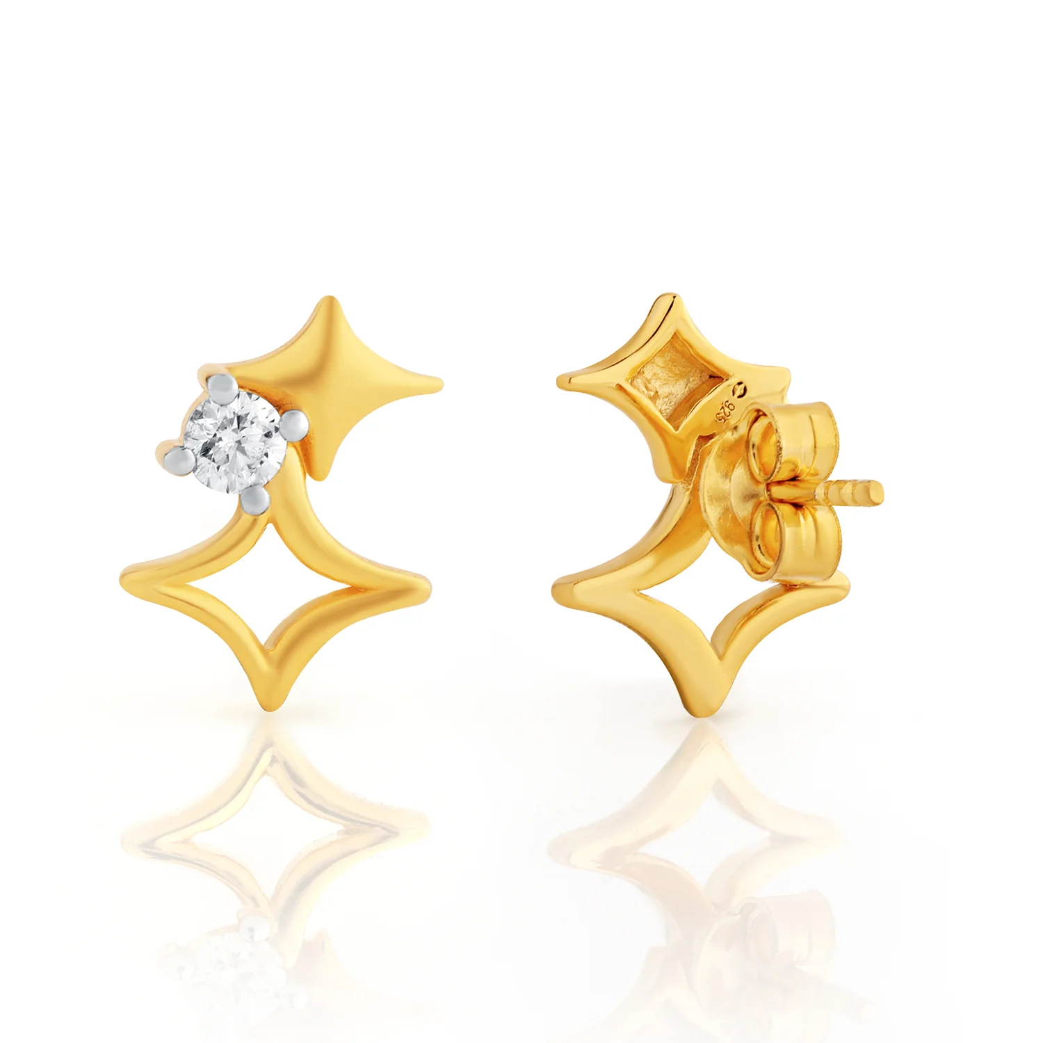 Celestia Lab-Grown Diamond Stud Earrings - Image 3