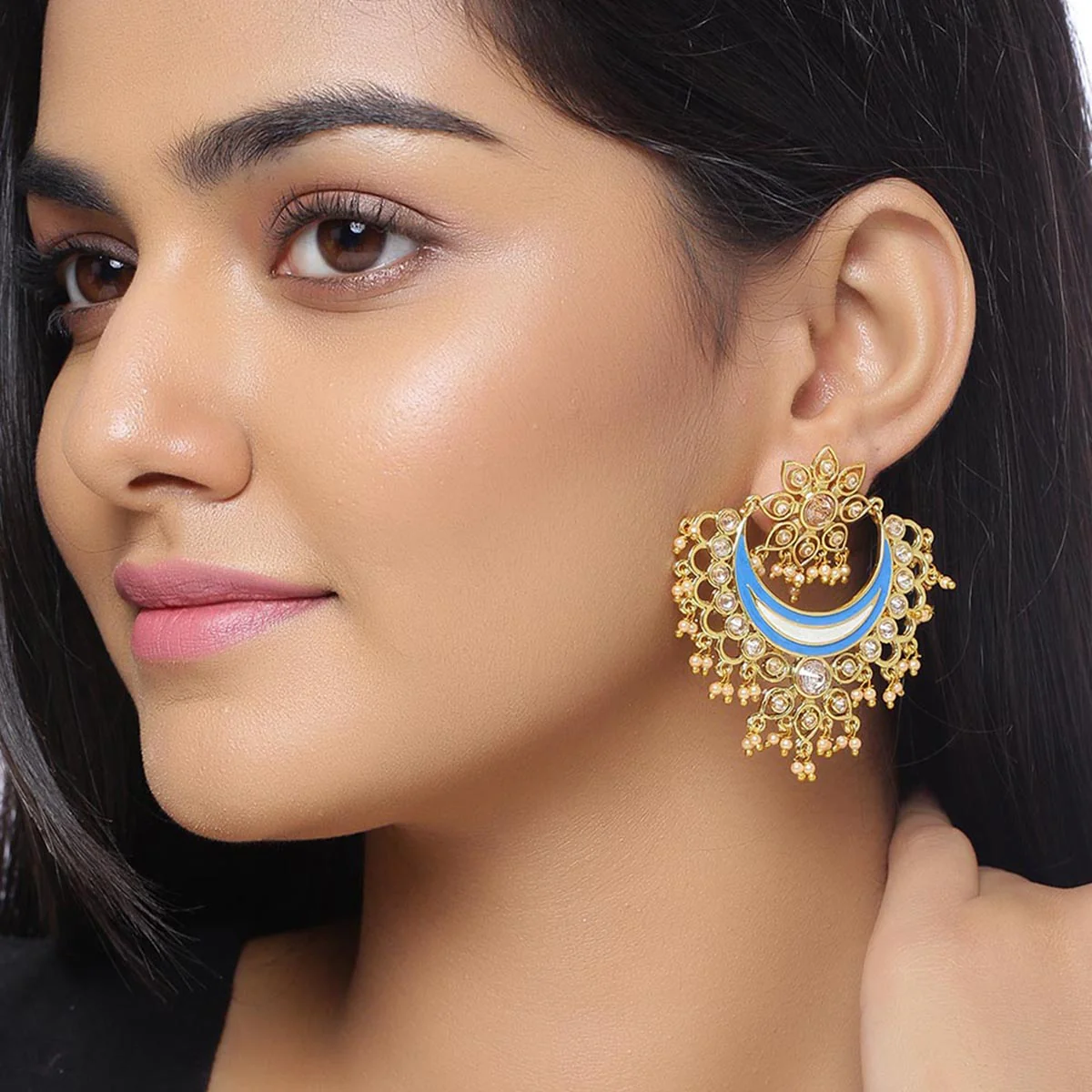 Chandrima Filigree Design Earrings - Image 2