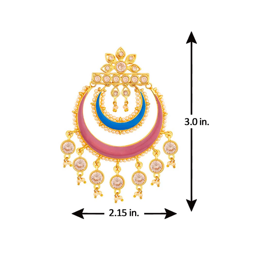 Chandrima Layered Ethnic Hoop Earrings - Image 5