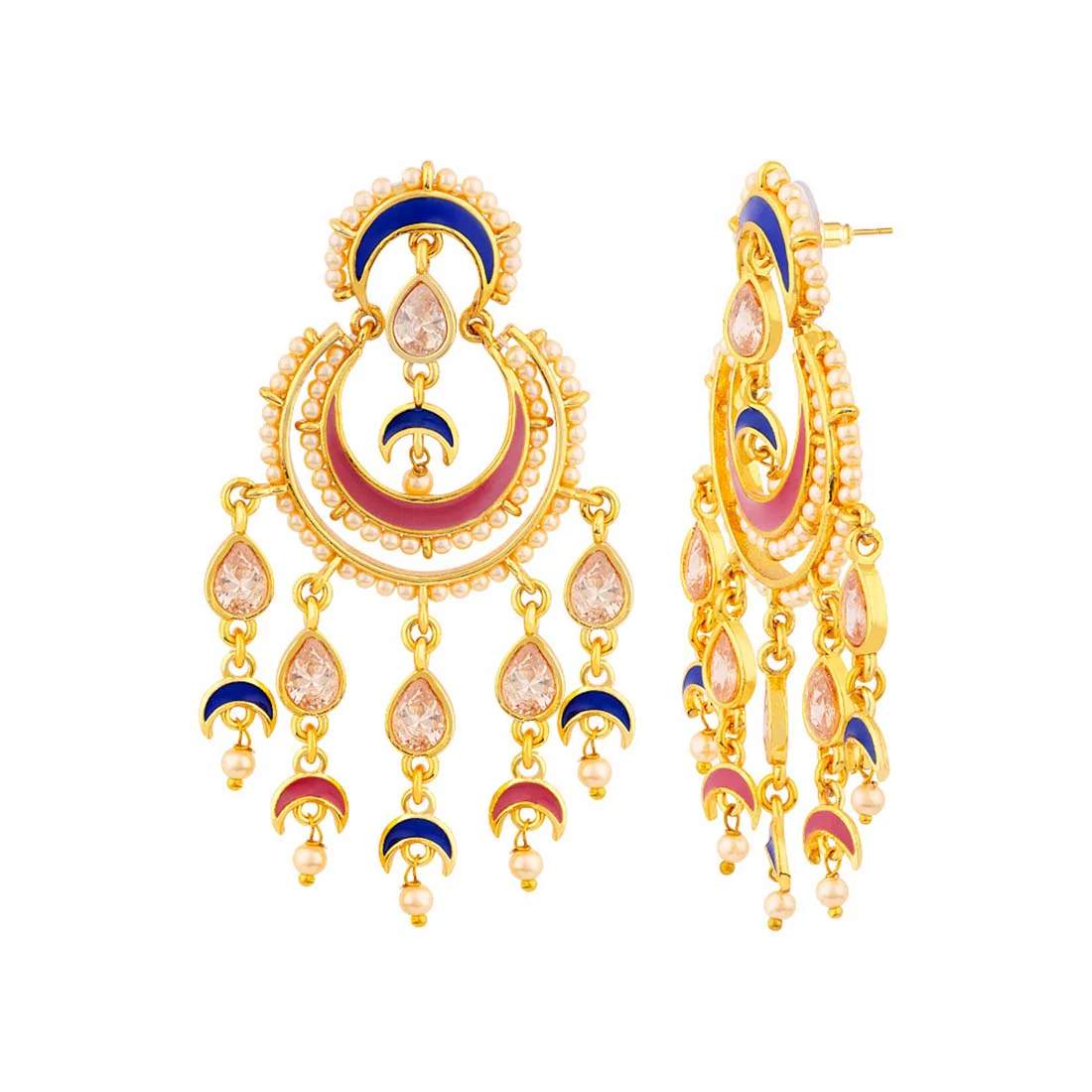 Chandrima Tassels Drop Ethnic Earrings - Image 4