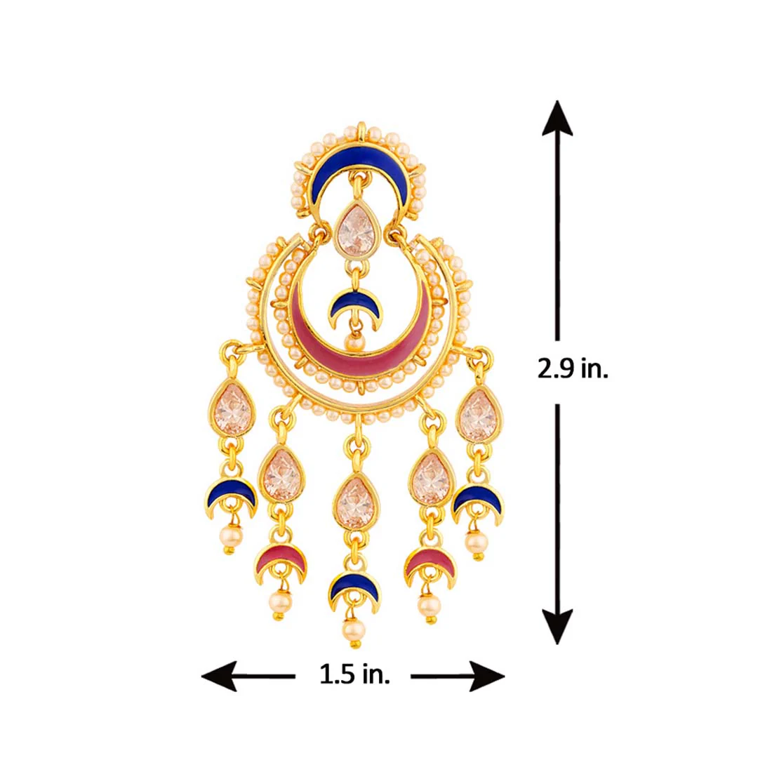 Chandrima Tassels Drop Ethnic Earrings - Image 5