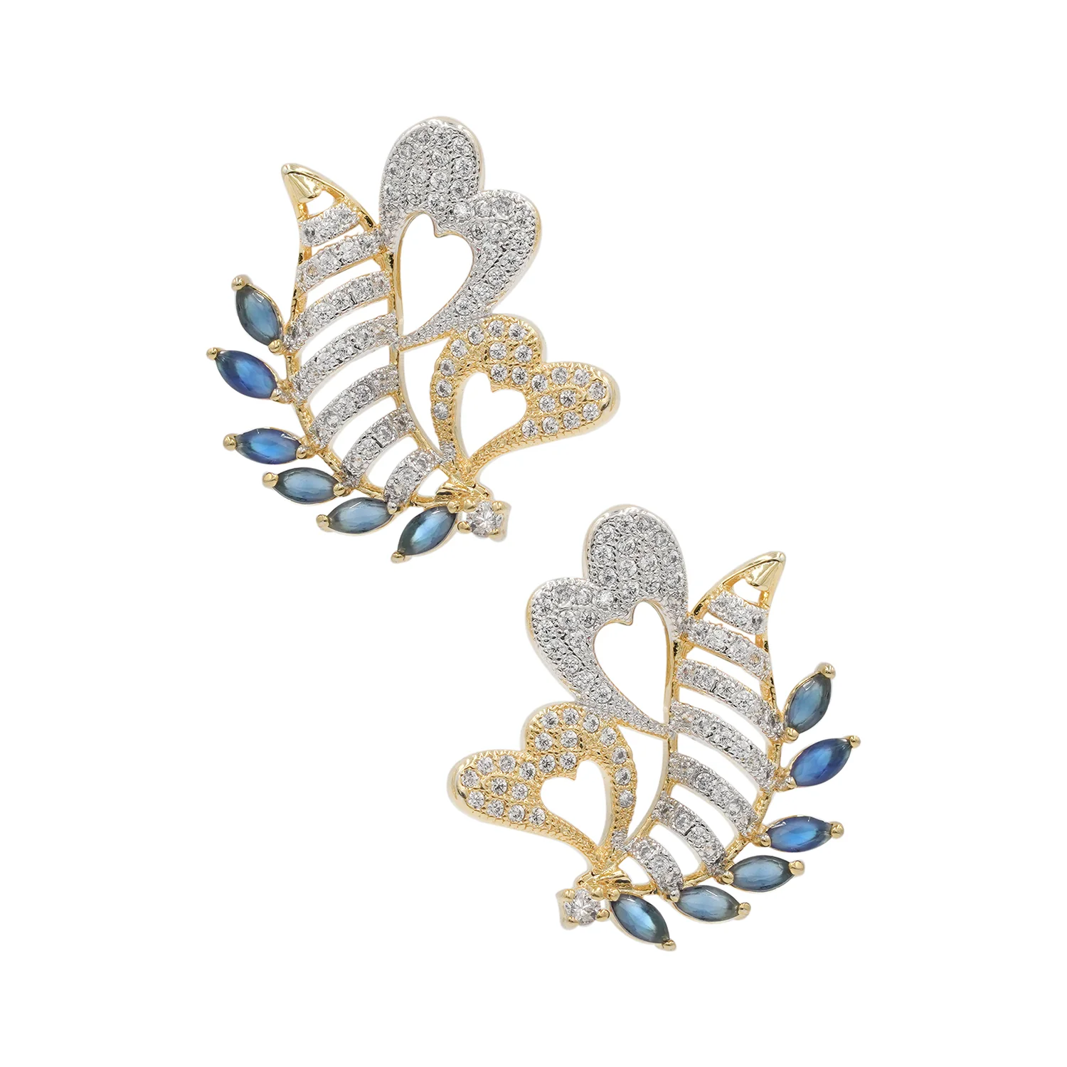 Charming Blue CZ Pendant Set - Image 4