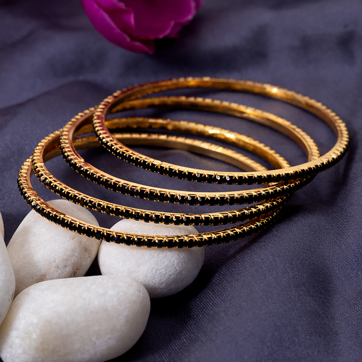 Classic American Diamond Gems Adorned Bangles
