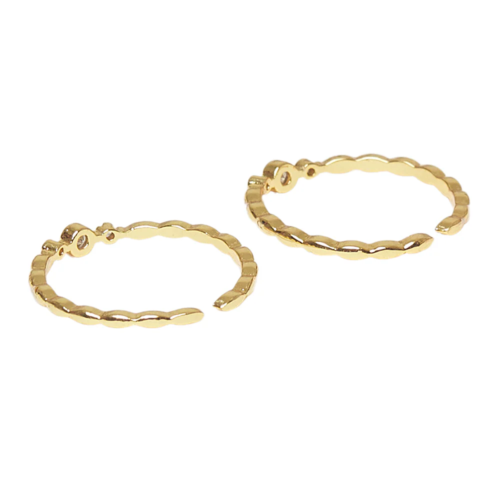 Classic Gold Plated Toe Rings - Image 4