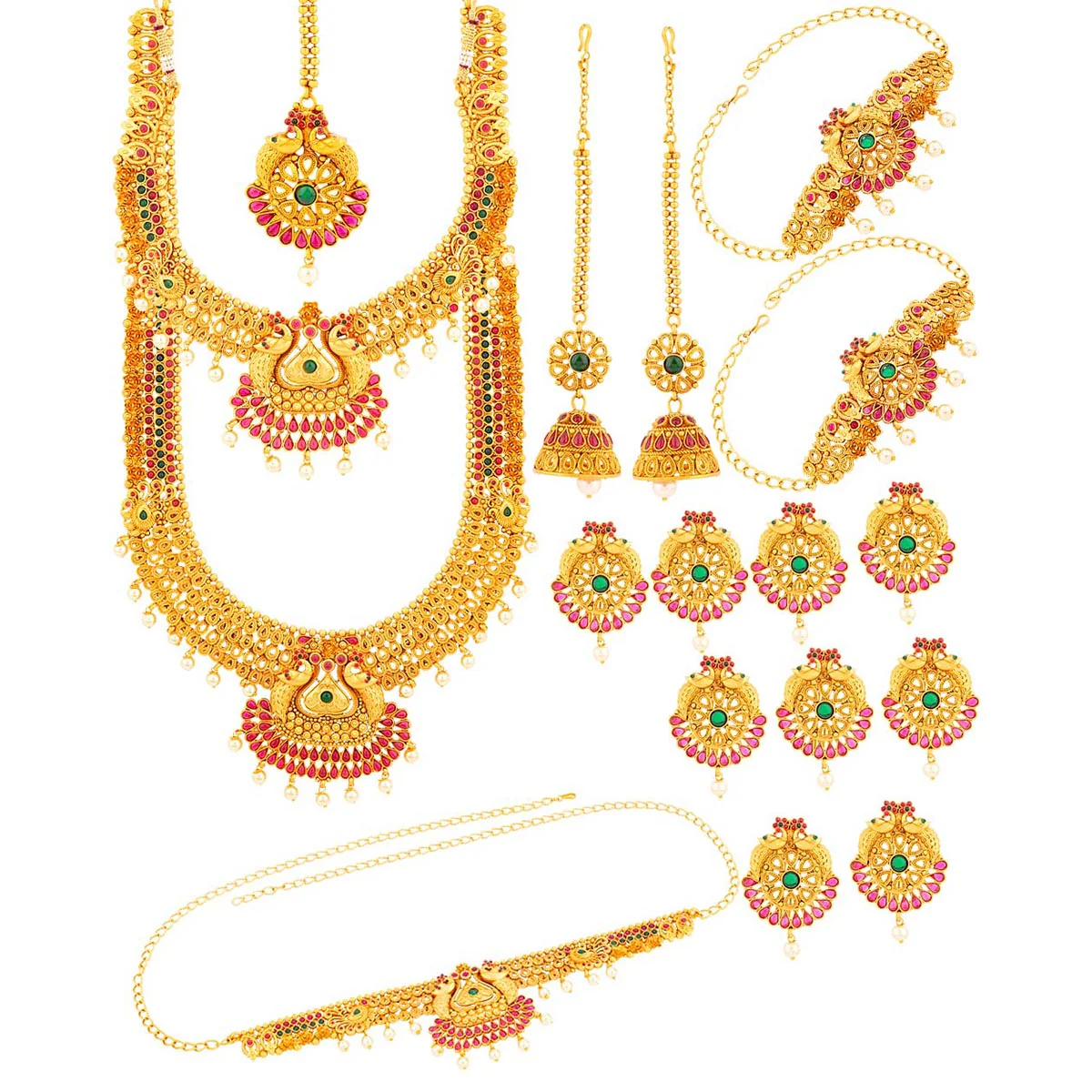 Classic Gold Tone Bridal Set