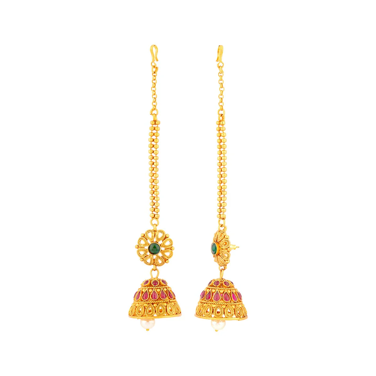 Classic Gold Tone Bridal Set - Image 4