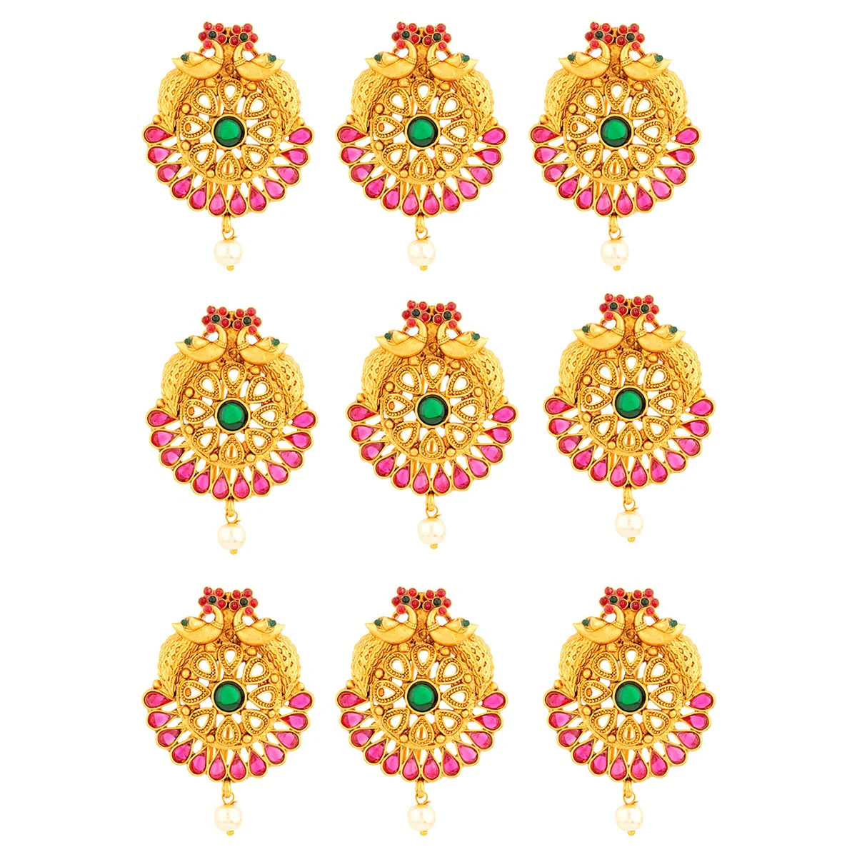 Classic Gold Tone Bridal Set - Image 8
