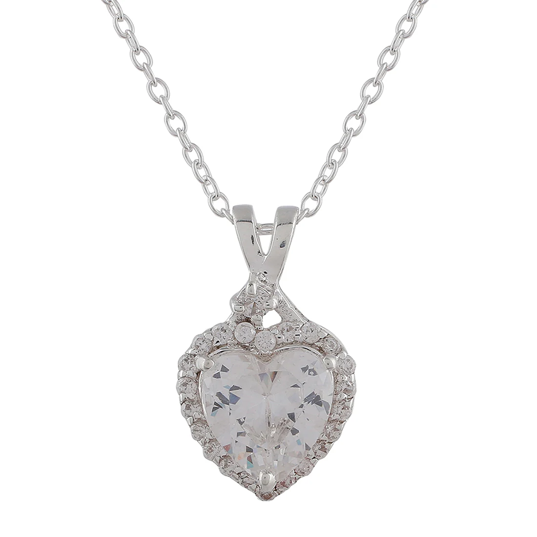 Classic Heart Shaped 925 Silver Pendant Set - Image 5