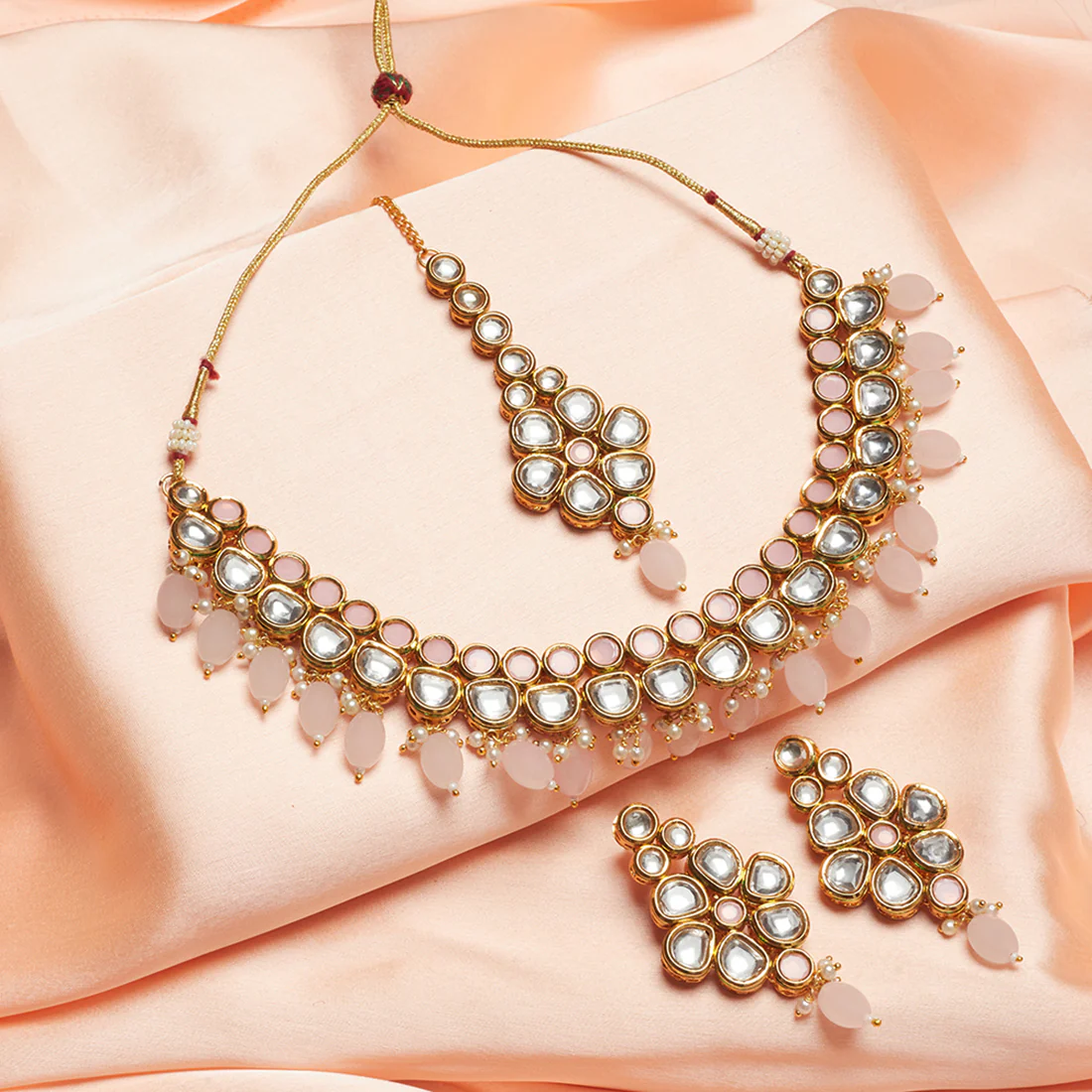 Classic Kundan Maang Tikka Set