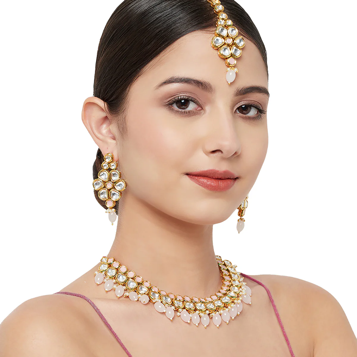Classic Kundan Maang Tikka Set - Image 2