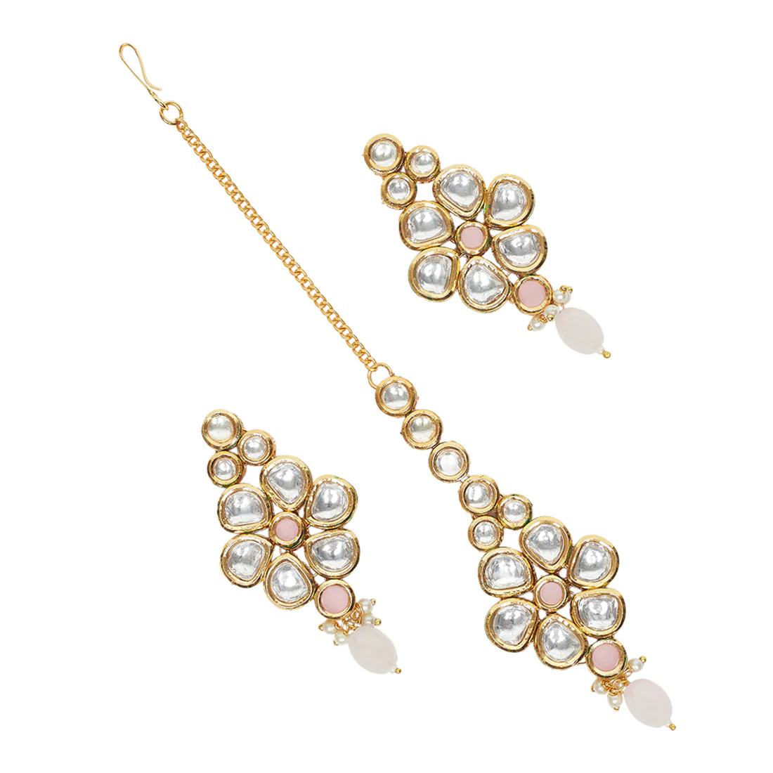 Classic Kundan Maang Tikka Set - Image 5
