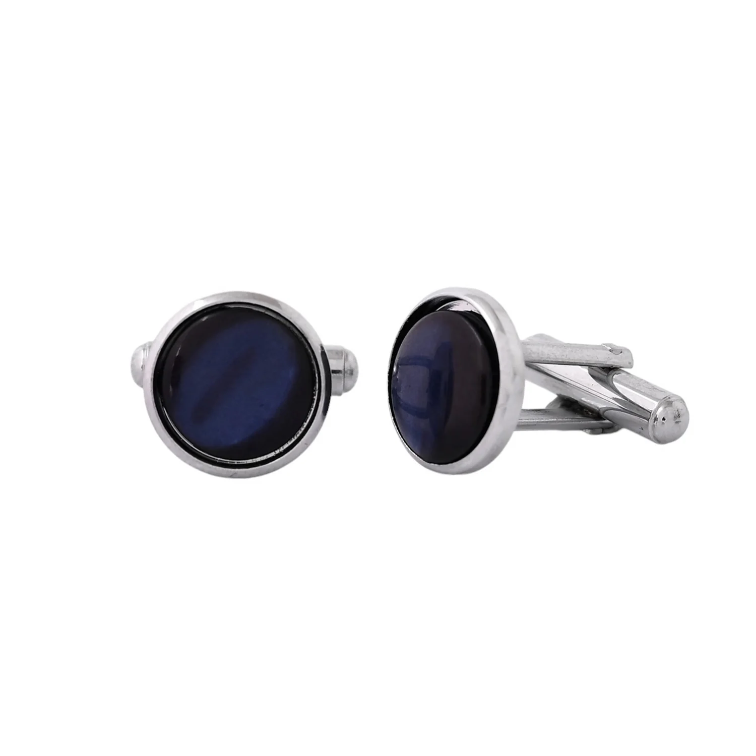 Classic Navy Dot Pattern Tie and Cufflink Gift Set - Image 3