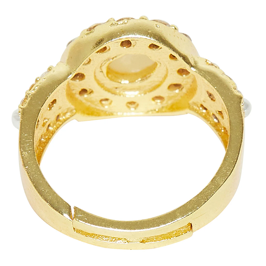 Classic Pearly Whites Gold Tone Ring - Image 4