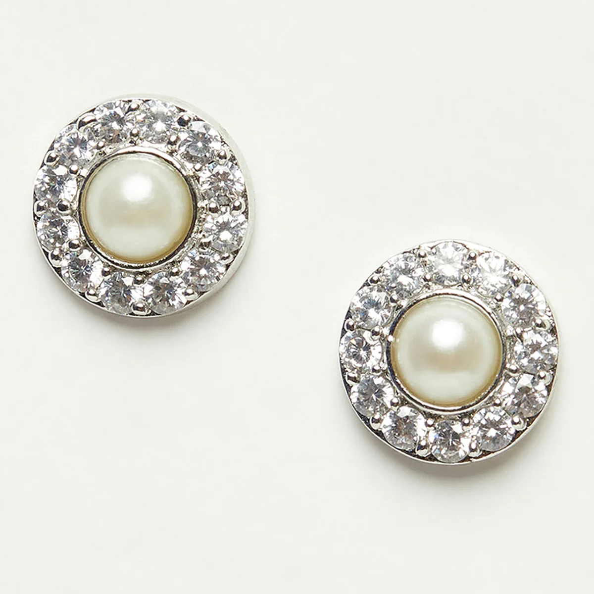Classic Pearly Whites Stud Earrings - Image 3