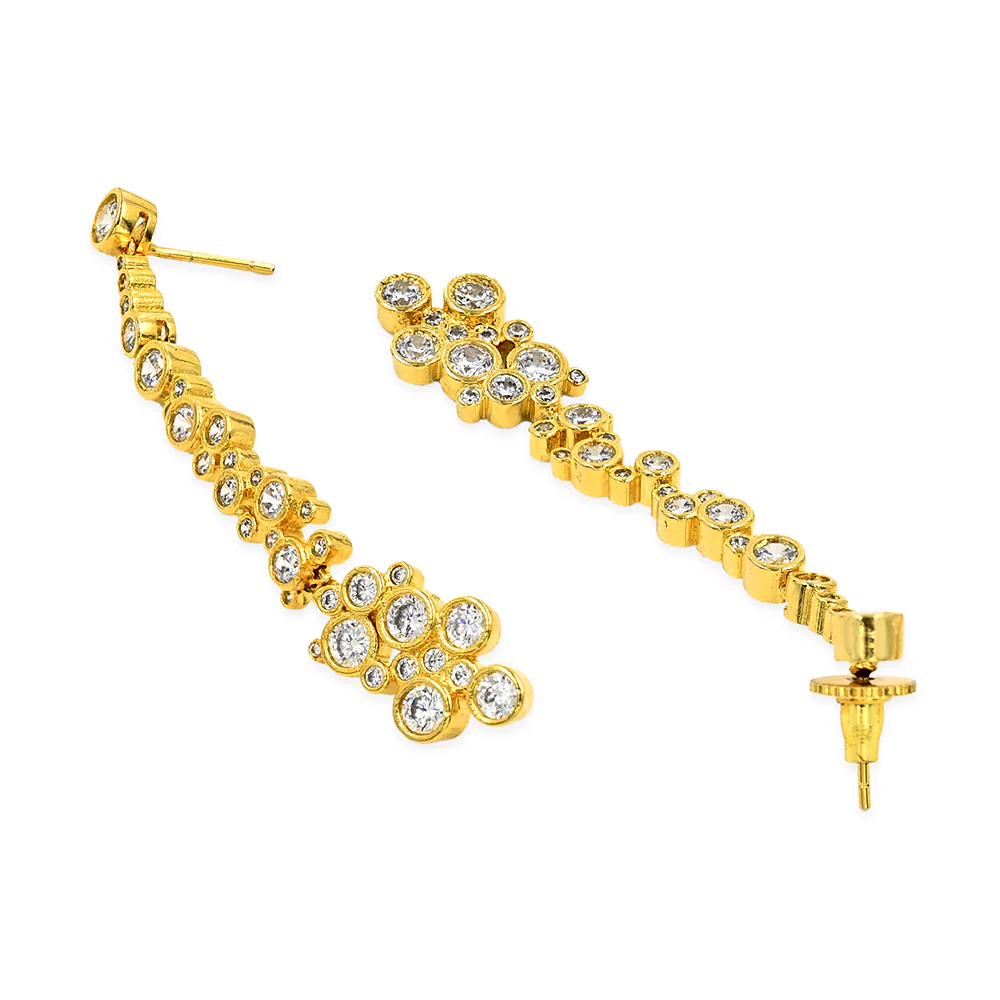 Classy Long Dangling Earrings - Image 4
