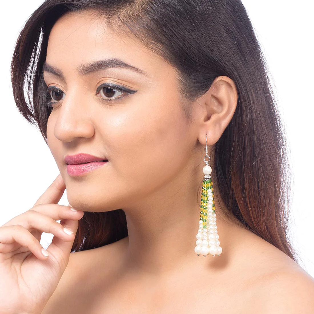 Classy Pearl Drop Earrings For Women - Image 2