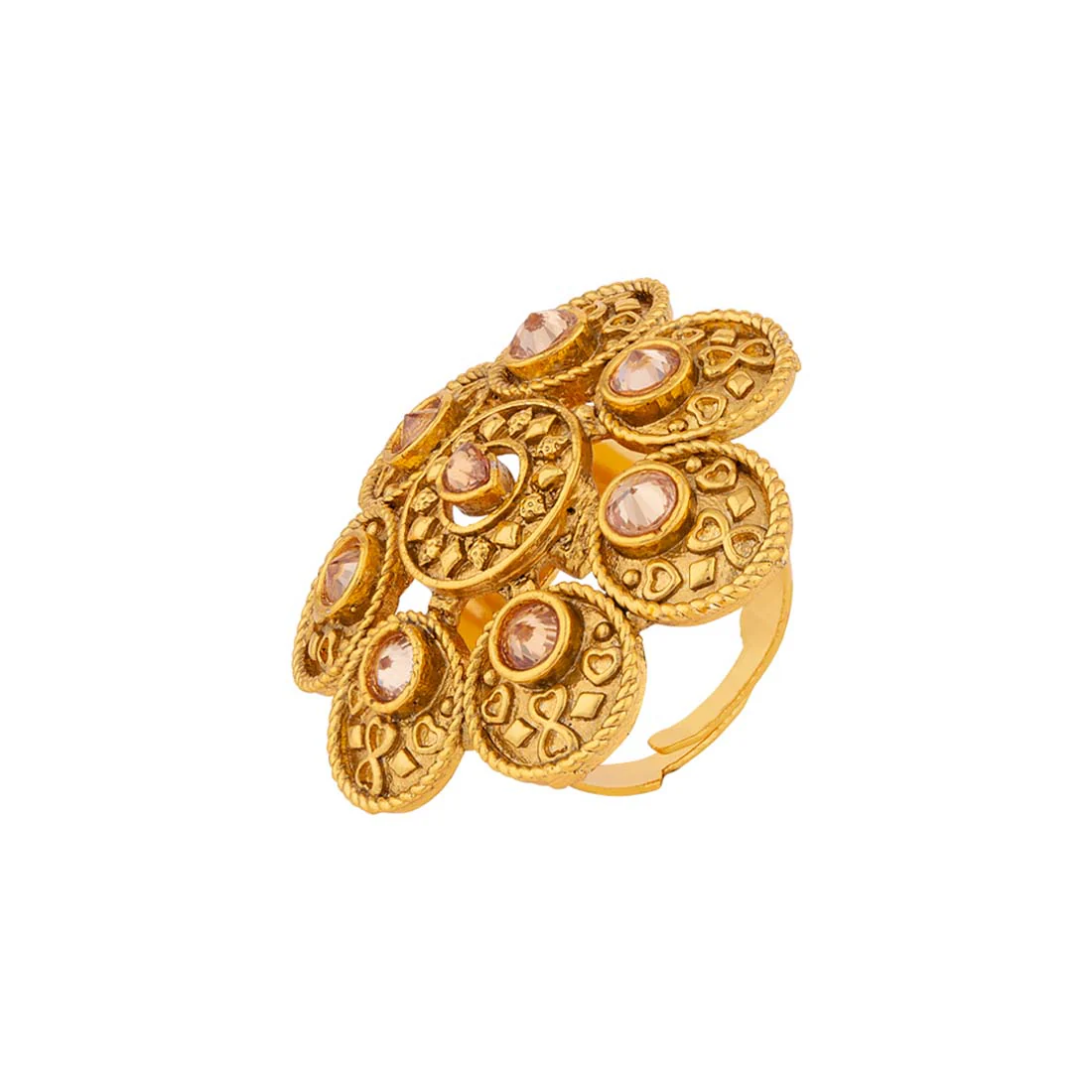 Cluster Circles Statement Ring - Image 3