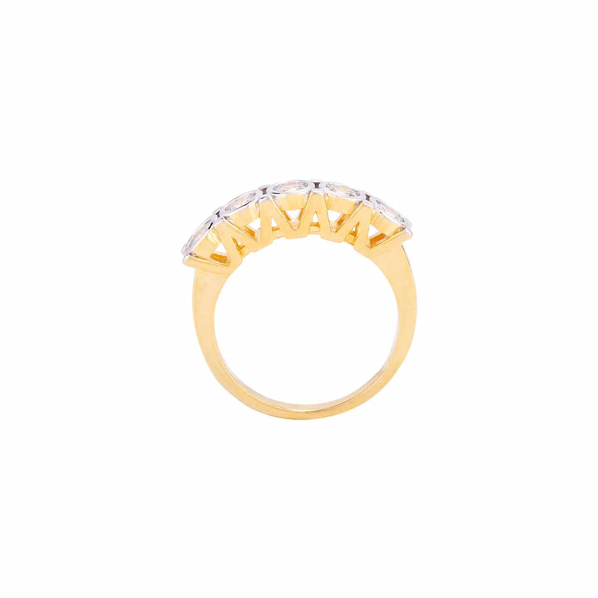Cluster Setting American Diamond Gems Adorned Ring - Image 4