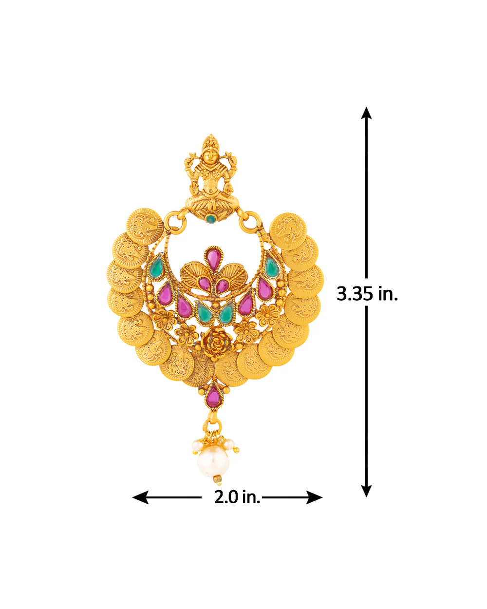 Coin Collection Temple Earrings - Image 3