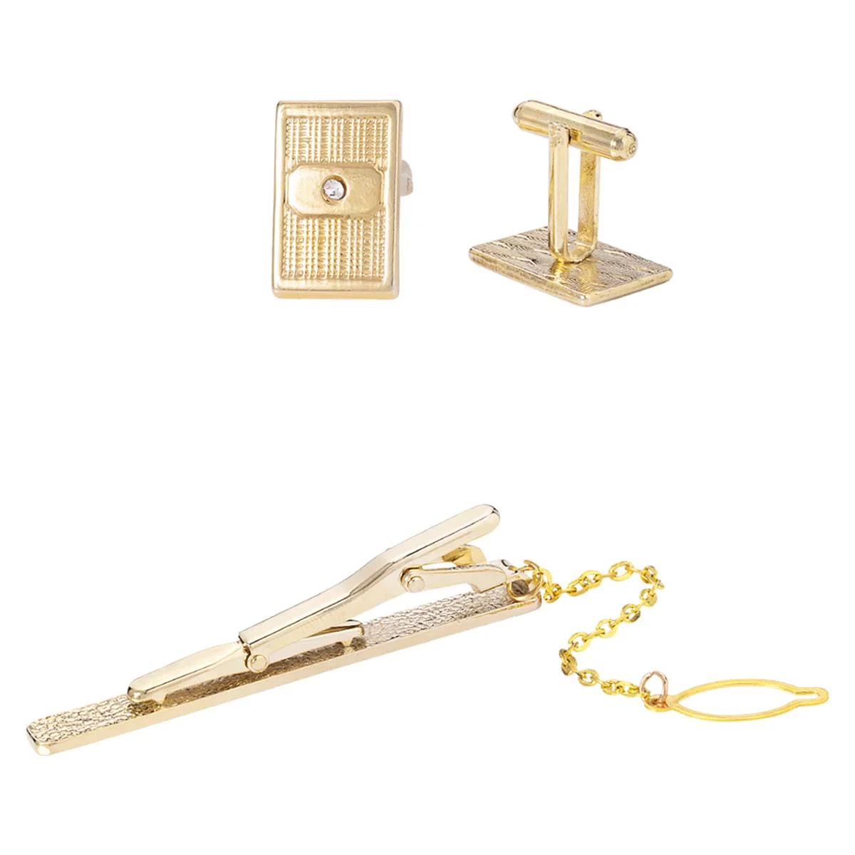 Corporate War Gold Plated Cufflink Tiepin Set - Image 4