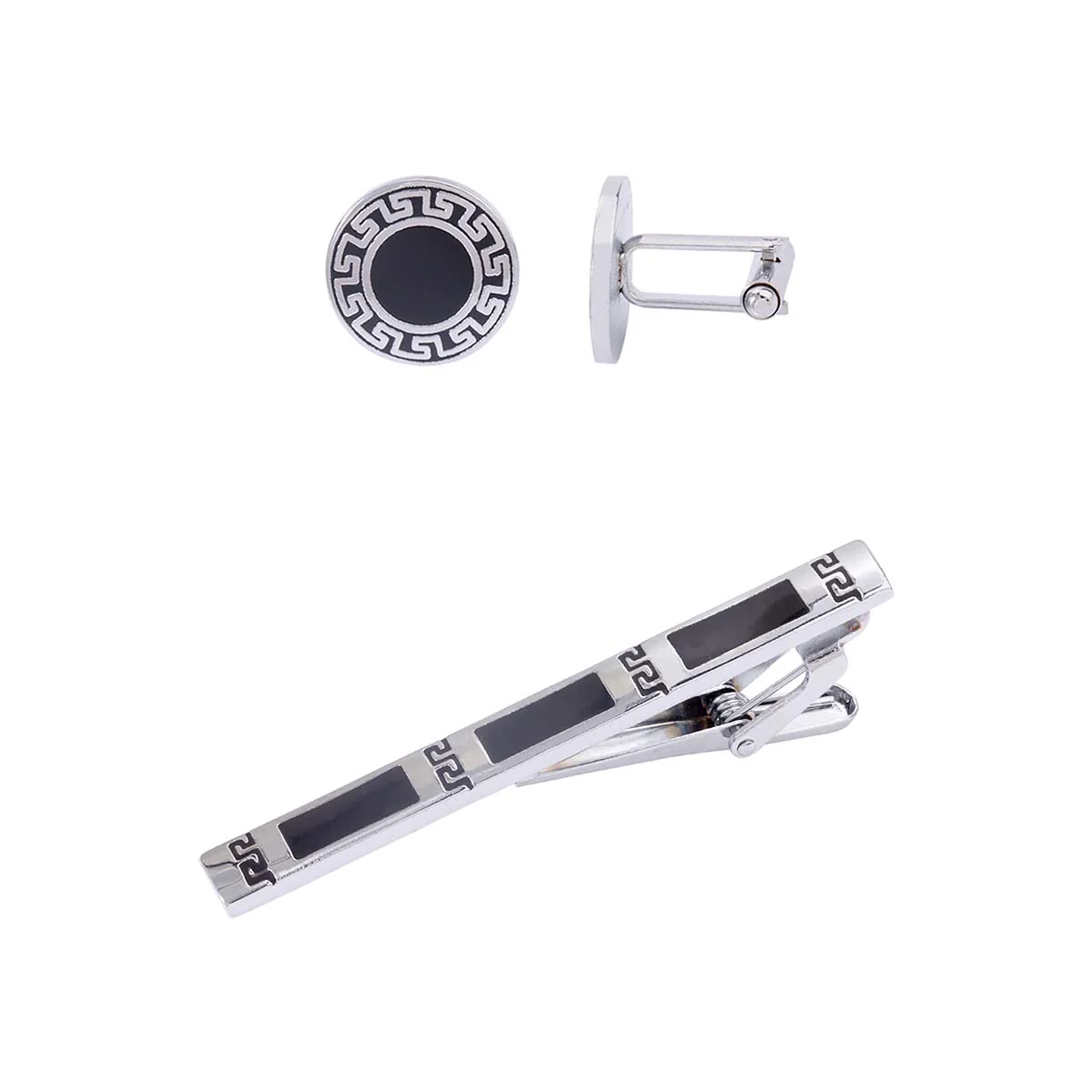 Corporate War Lightly Embellished Cufflink Tiepin Set - Image 3