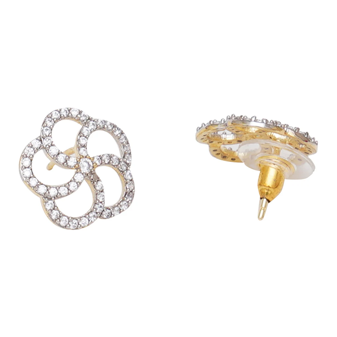 Cubic Zirconia Studded Ethnic Mangalsutra, Earrings and Ring Set - Image 5