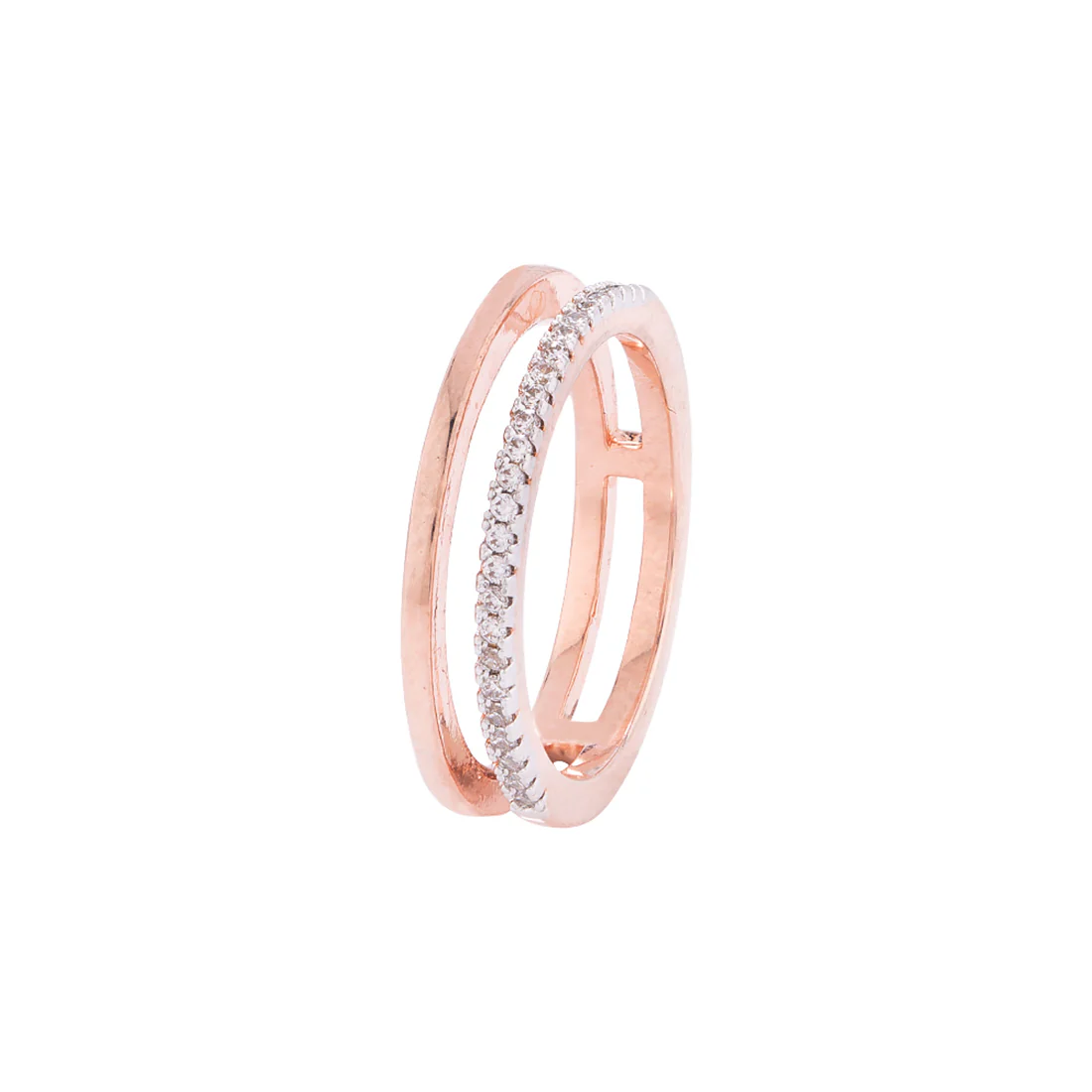 Cutwork Design Rose Gold Plated Ring - Image 3