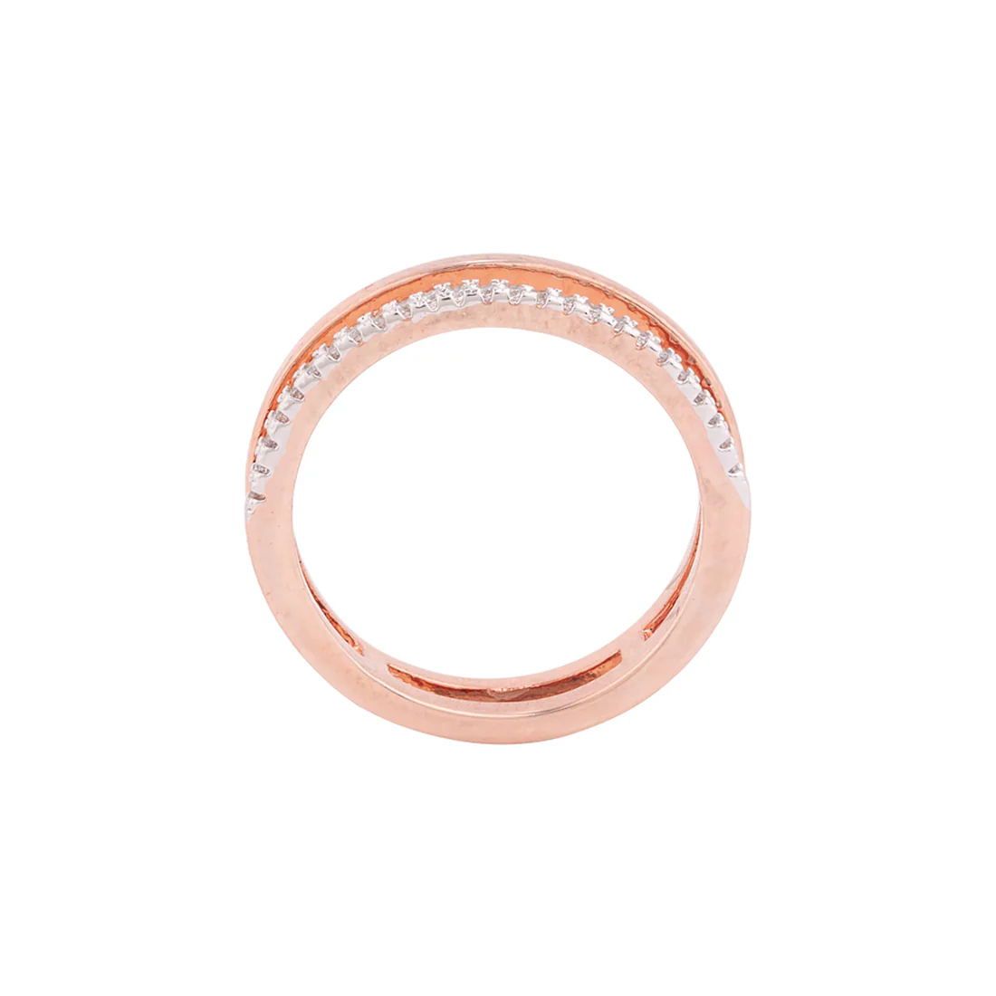 Cutwork Design Rose Gold Plated Ring - Image 4
