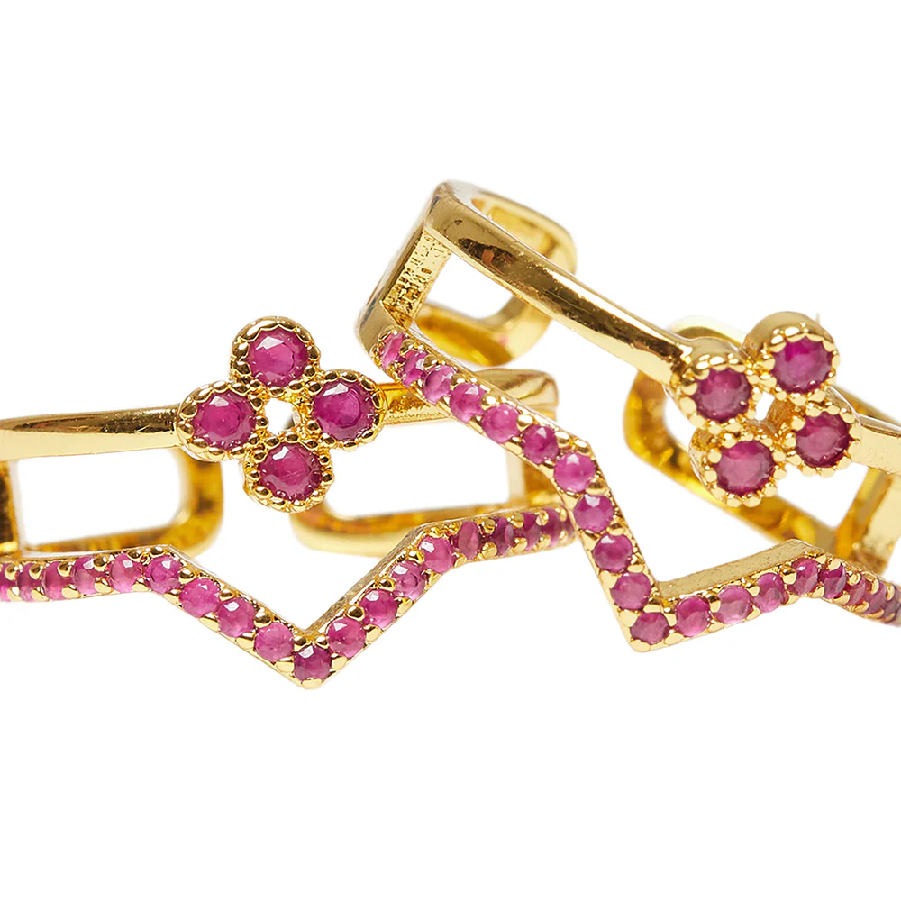 CZ Crown Shaped Gold Toe Rings - Image 5