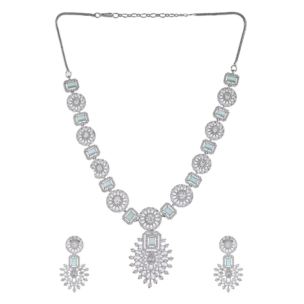 CZ Elegance Drop Style Jewellery Set - Image 3