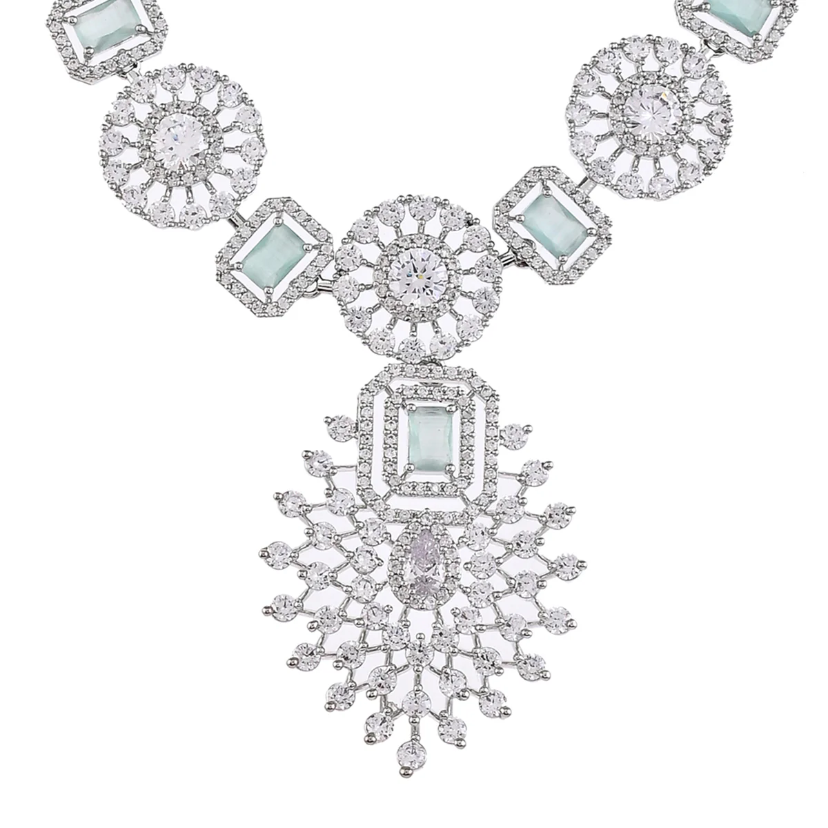 CZ Elegance Drop Style Jewellery Set - Image 4