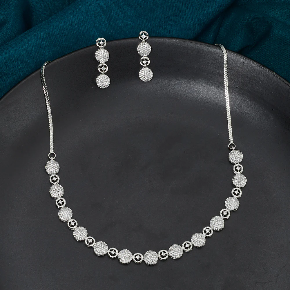 CZ Elegance Trendy Necklace Set