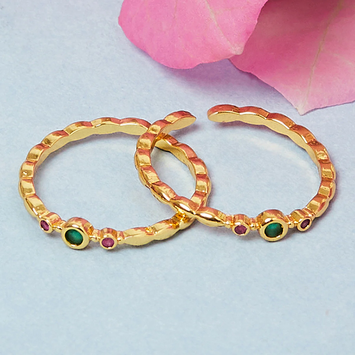 CZ Elegant Toe Rings