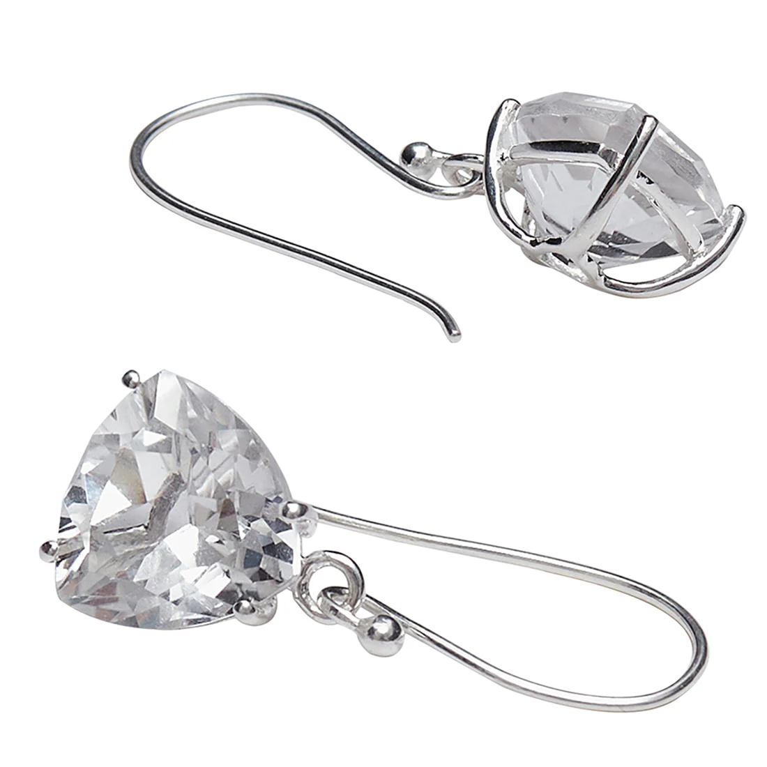 925 Sterling Silver CZ Earrings - Image 4