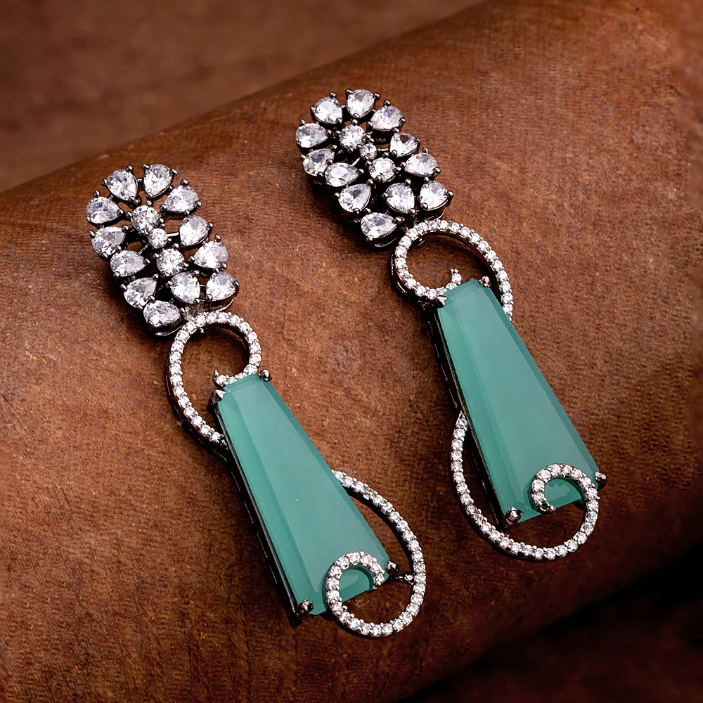 CZ Gems Adorned Earrings