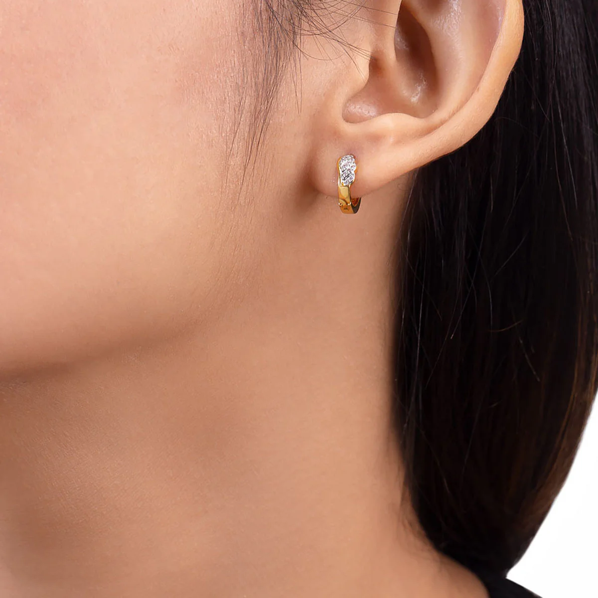 CZ Gems Adorned Earrings - Image 2