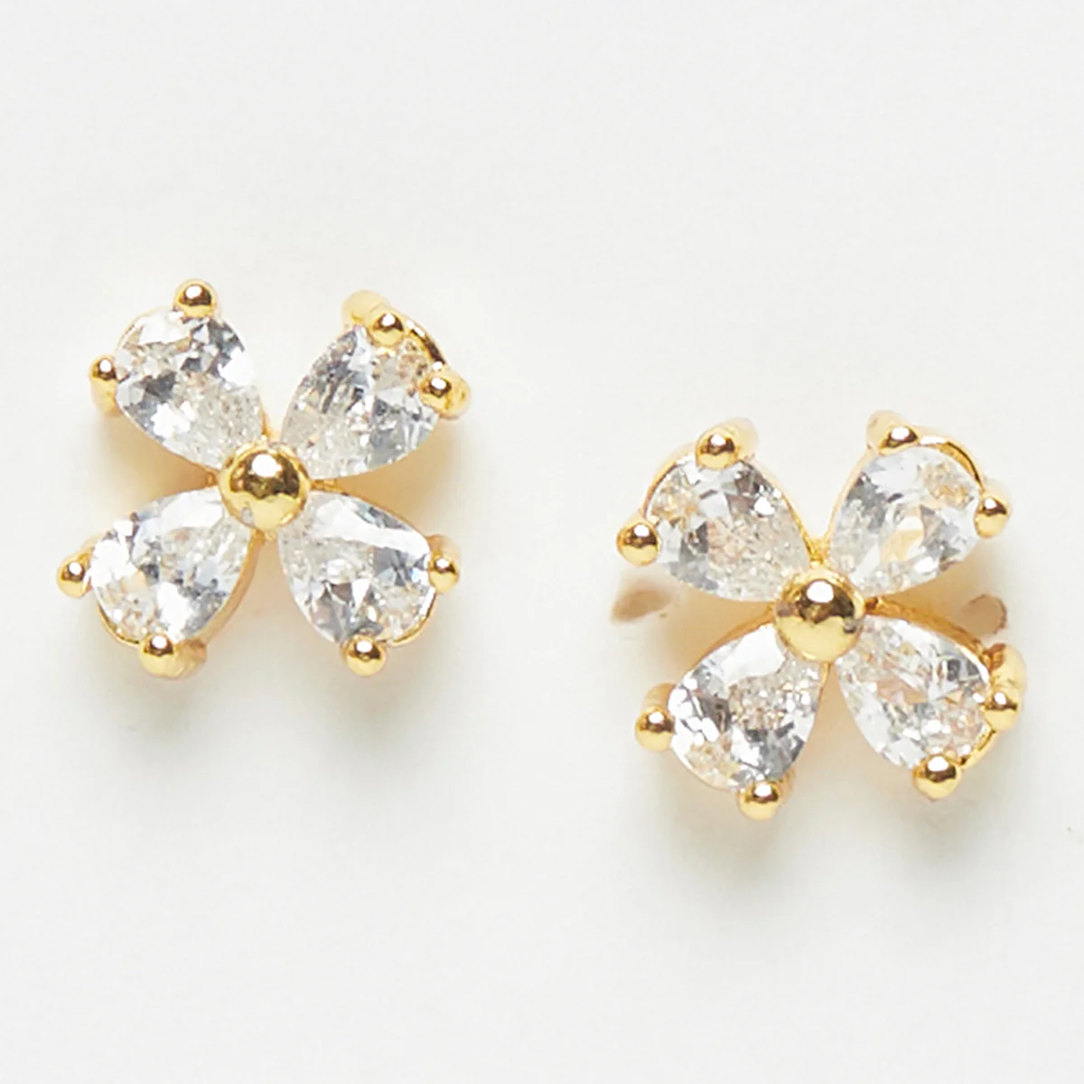 CZ Gems Embellished Stud Earrings - Image 3