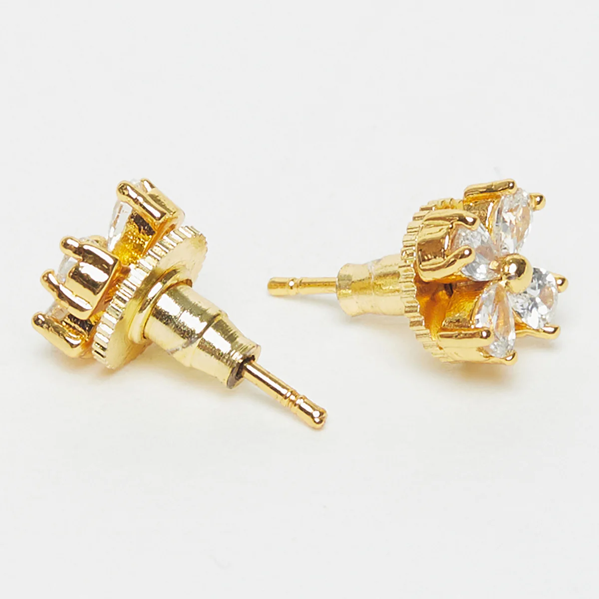 CZ Gems Embellished Stud Earrings - Image 4