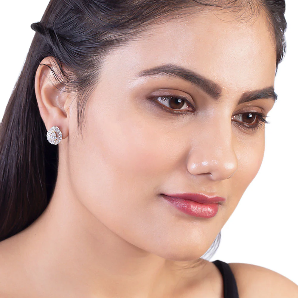 CZ Gems Stud Earrings - Image 2