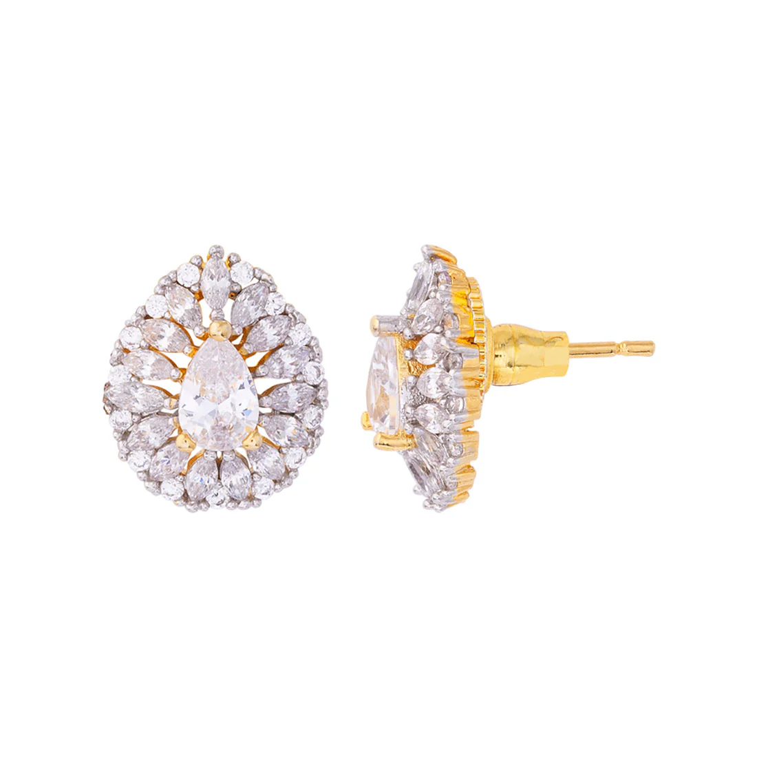 CZ Gems Stud Earrings - Image 4