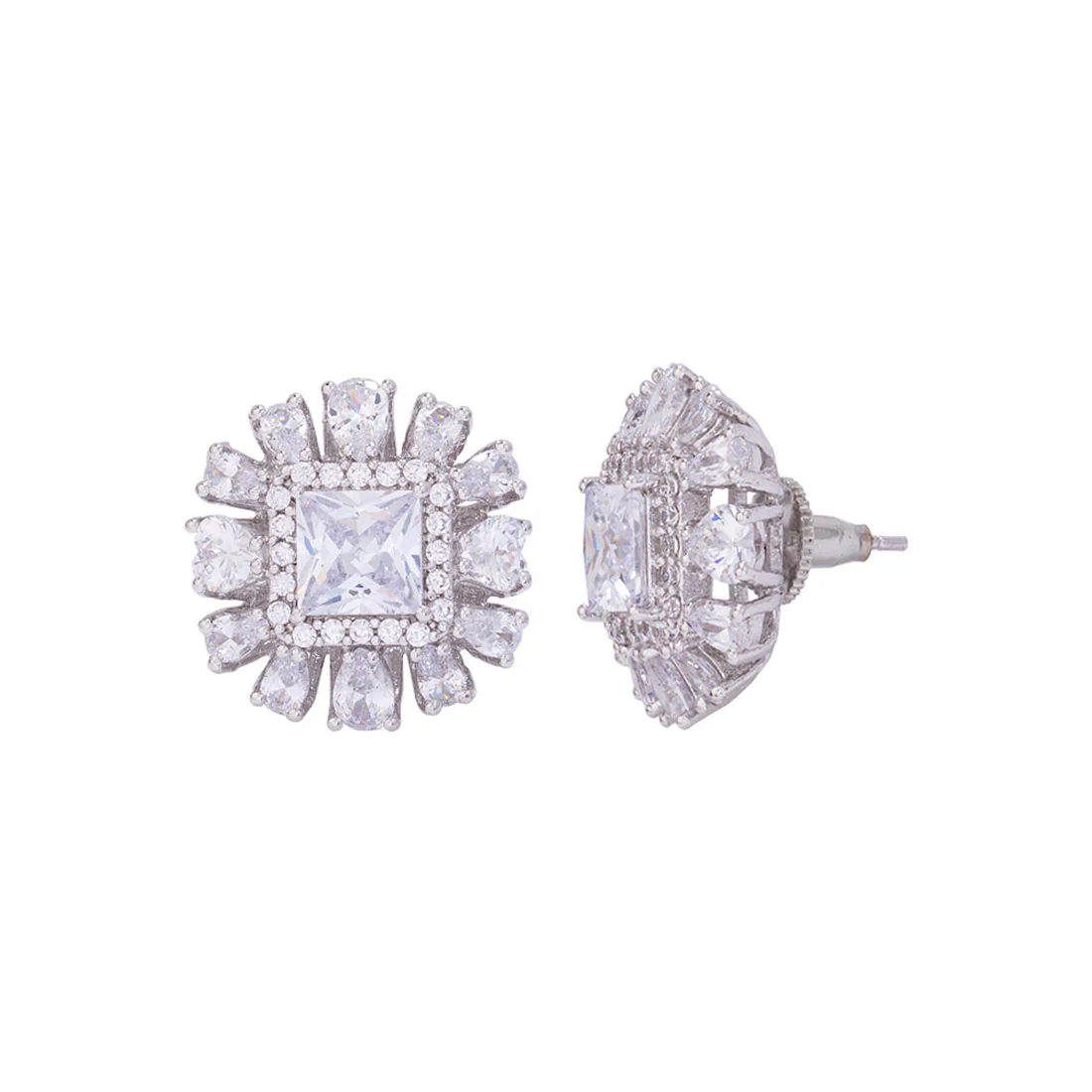 CZ Gems Studded Earrings - Image 4