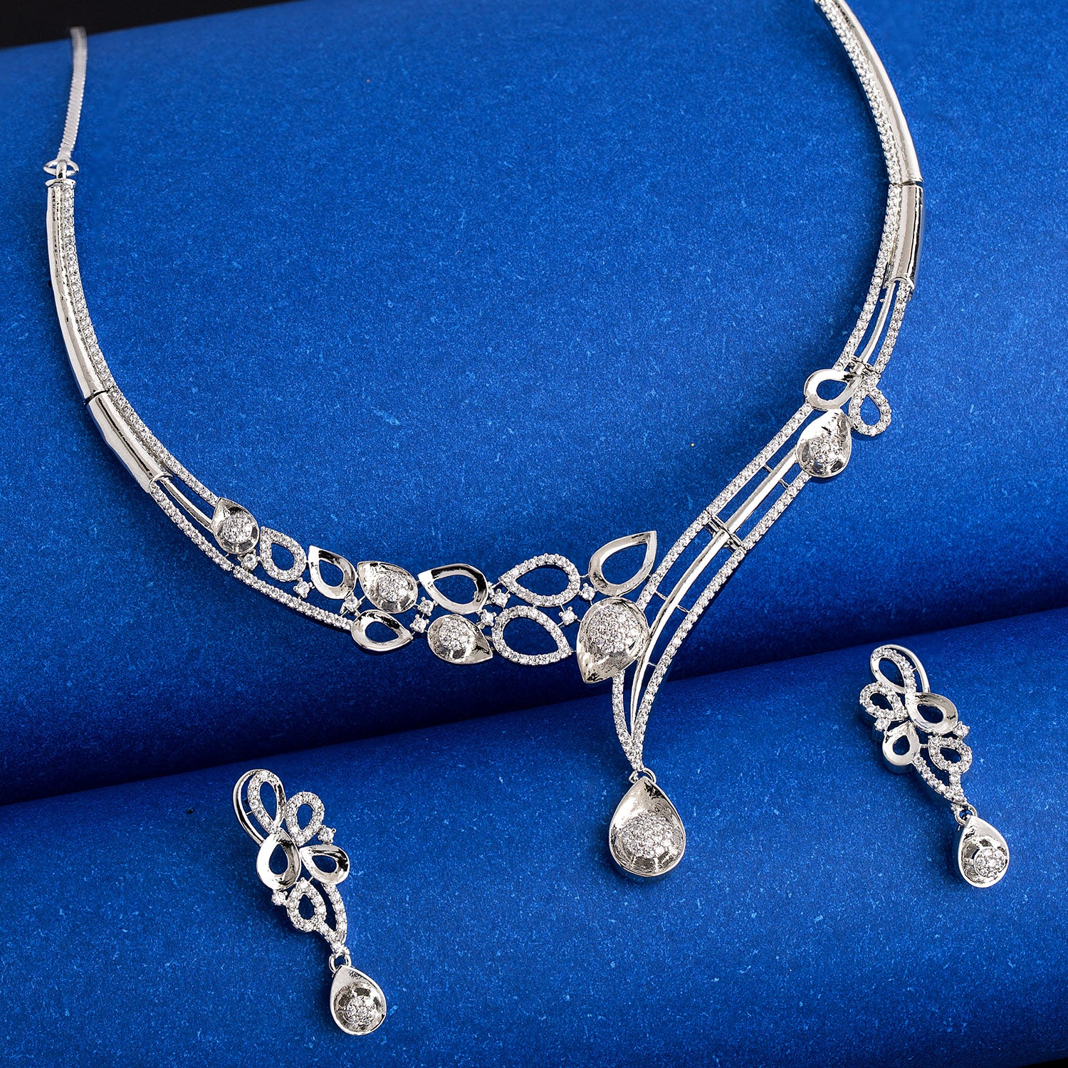 Zirconia Gemstones Contemporary Jewellery Set