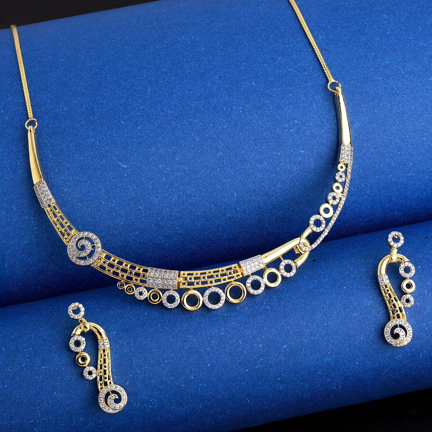 Gold Plated Geometric Jewellery Set