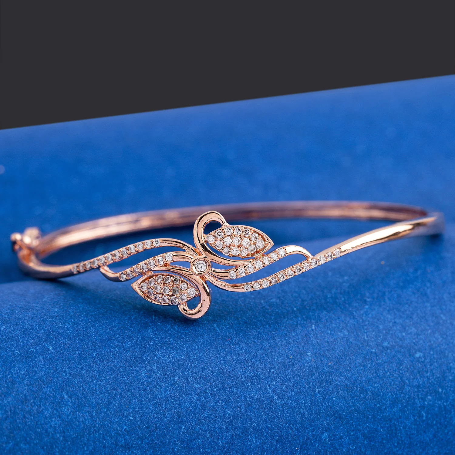 Abstract Design Gold Plated Bracelet