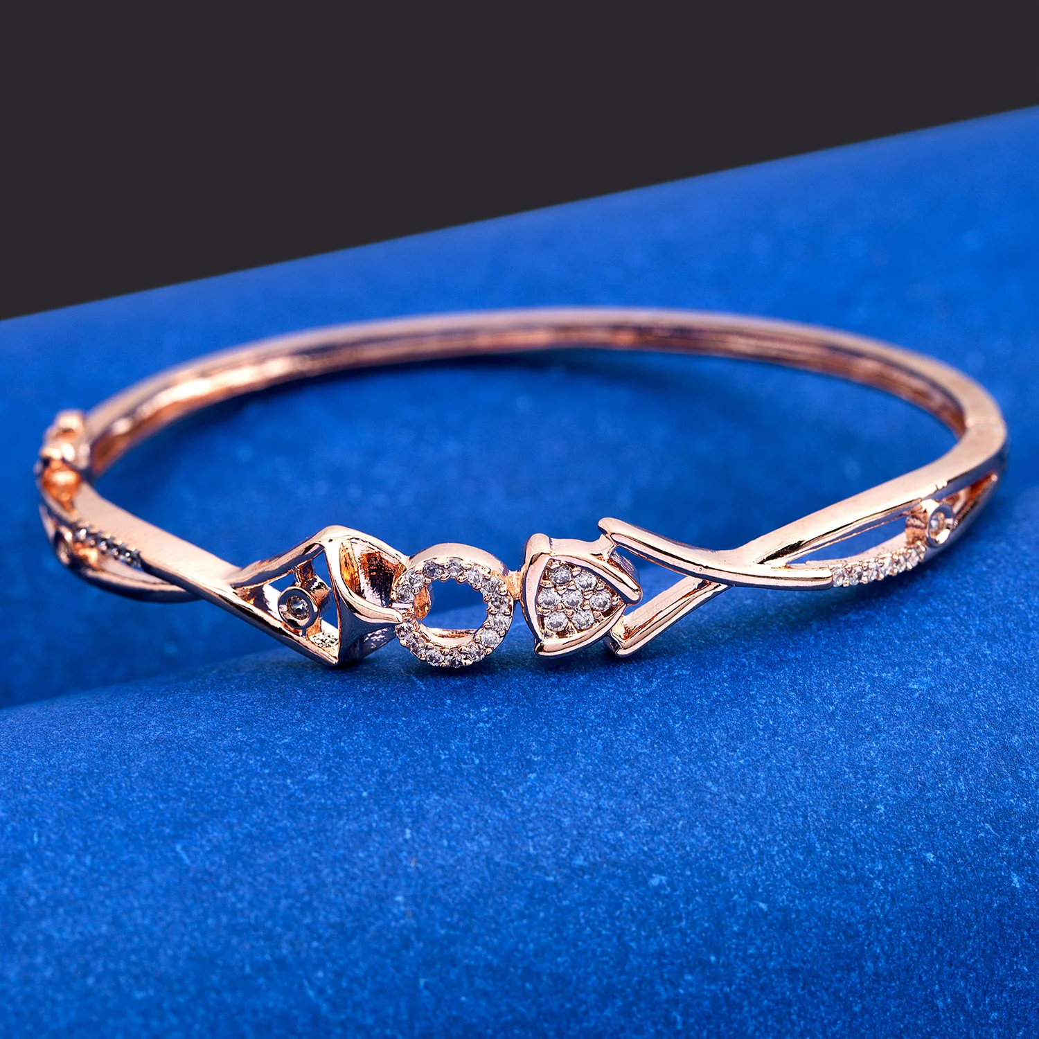 Rose Gold Plated Contemporary Design Bracelet