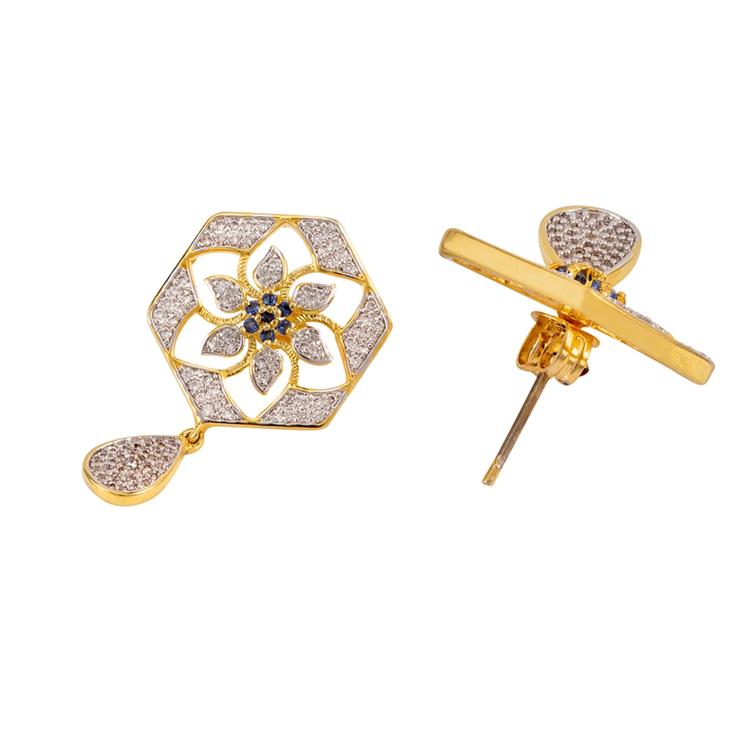 CZ Geometric Pendant Set - Image 5